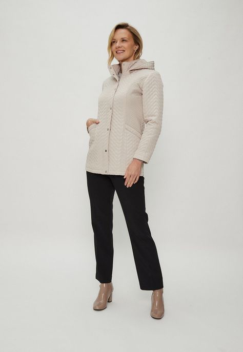 Parka Larga Beige Ma Griffe 17602124002106-2