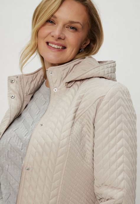 Parka Larga Beige Ma Griffe 17602124002106-3