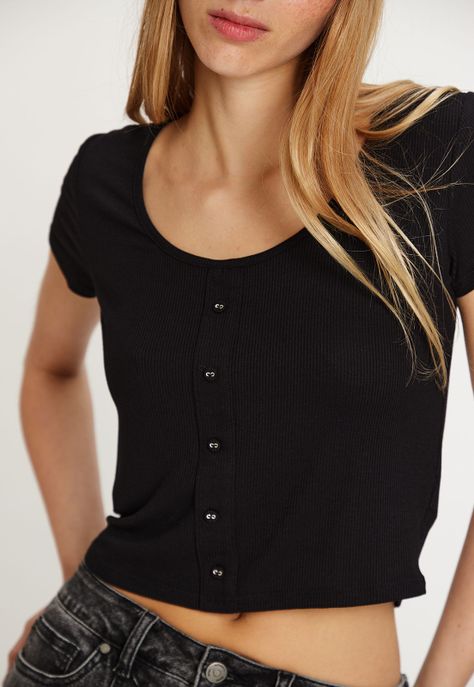 Polera Lisa Negro iO 14220224059102-1