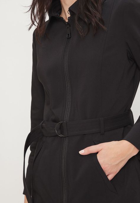 Trench Liso Negro Ash 17407224051102-3