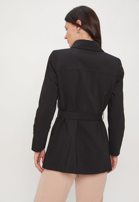 Trench Liso Negro Ash 17407224051102-4