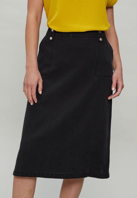 FALDA DE LYOCELL Negro Ma Griffe 12002124001102-1
