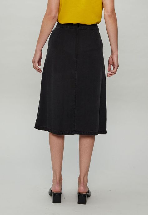 FALDA DE LYOCELL Negro Ma Griffe 12002124001102-3