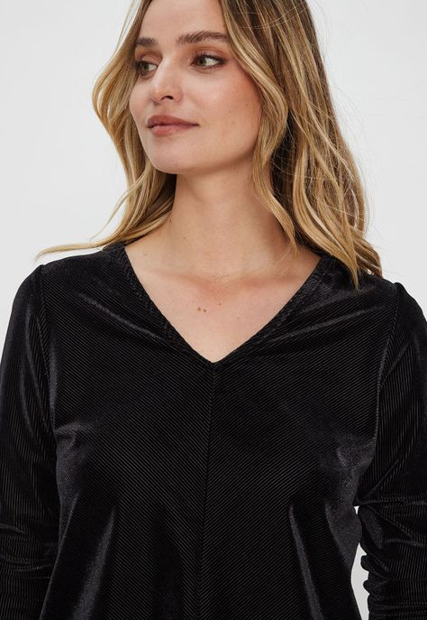 Polera De Terciopelo Negro Ash 14207124011102-1