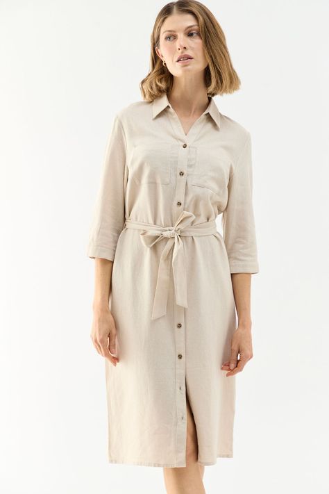 Vestido Liso Beige Ma Griffe 13004224002106-2