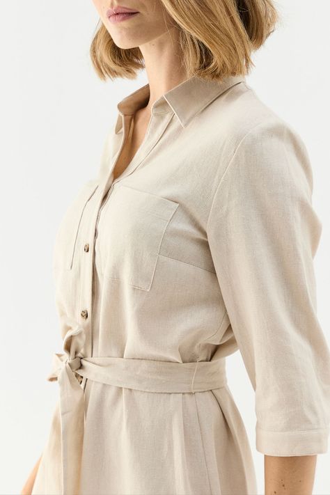 Vestido Liso Beige Ma Griffe 13004224002106-3