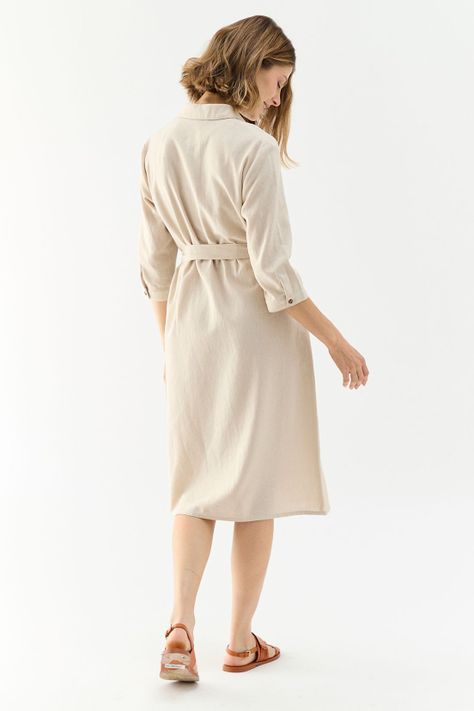 Vestido Liso Beige Ma Griffe 13004224002106-4
