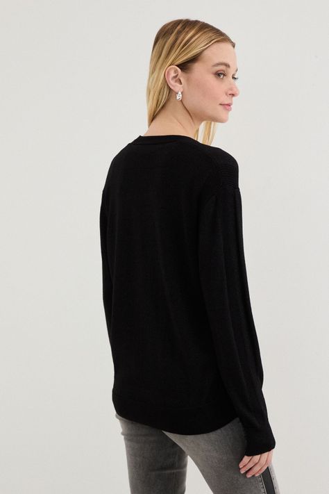 Sweater Liso Negro 18107125051102-4