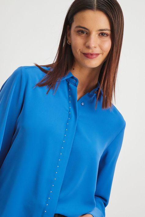 Blusa Lisa Azul Ash 14007224004134-1