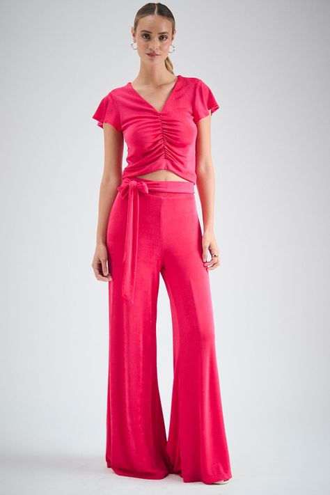 Pantalon Liso fucsia iO 11020224066116-0