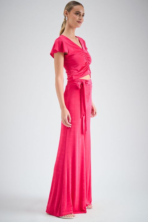 Pantalon Liso fucsia iO 11020224066116-3