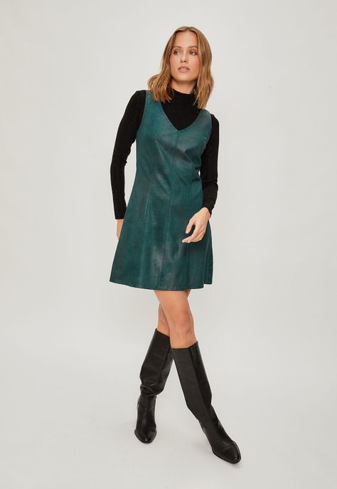 Vestido Liso verde  iO 13020224001107-2