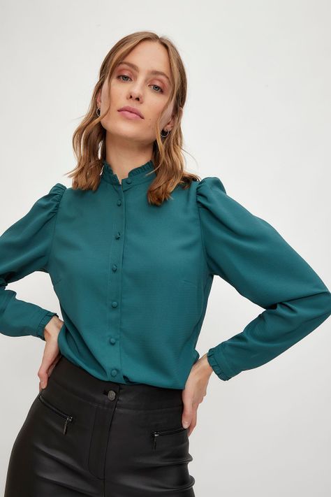 Blusa Lisa verde musgo iO 14020224058107-0