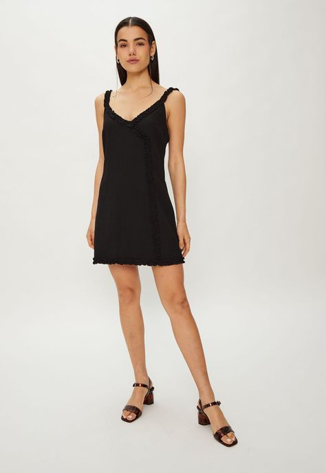 Vestido Liso Negro iO 13020124050102-0
