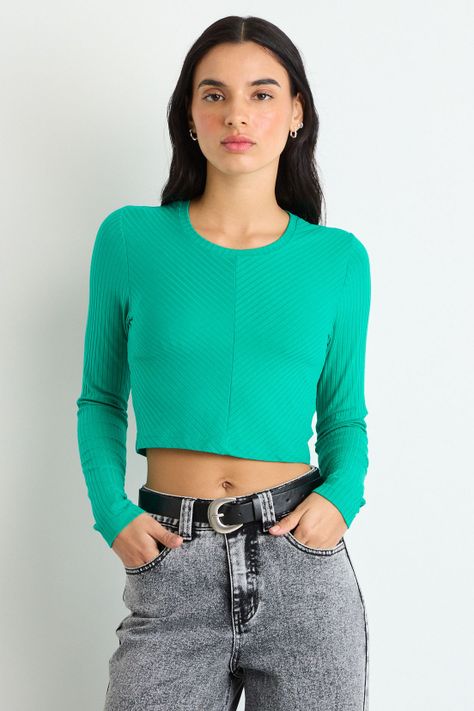 Polera Lisa Verde 14204125020217-0