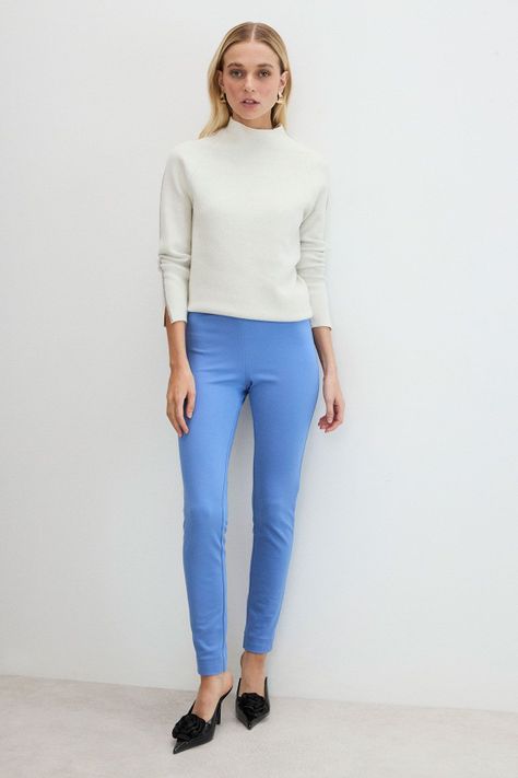 Pantalon Liso Azul 11004125009104-0