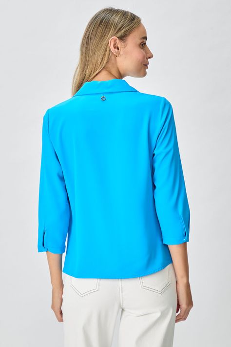 Blusa Lisa Azul iO 14020125058134-3
