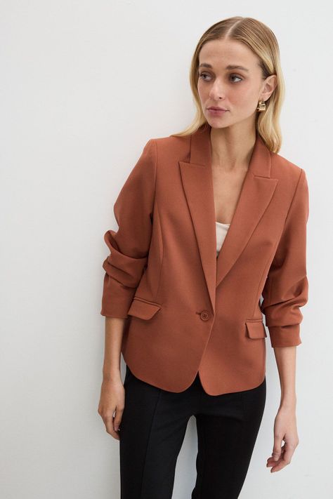 Blazer Liso Café 16007125054129-0