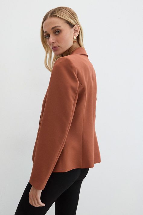 Blazer Liso Café 16007125054129-2