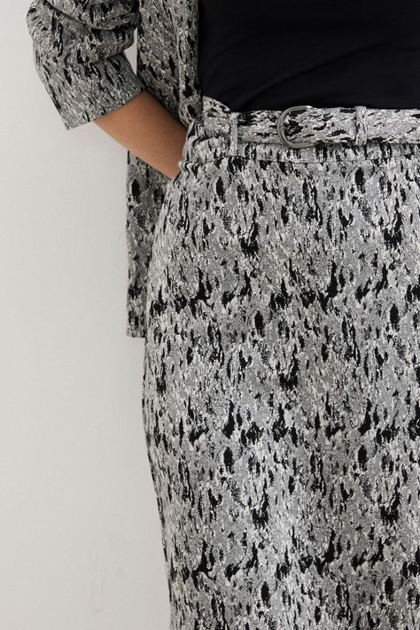 Falda Tejida Print Negro 12107125051102-2