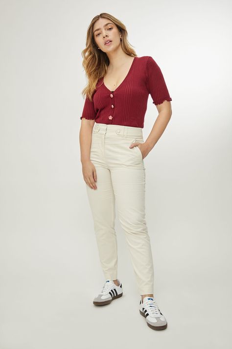 Pantalon Liso Blanco iO 11020224052105-0