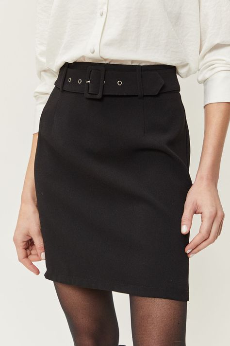 Falda Lisa Negro Ash 12007224001102-0
