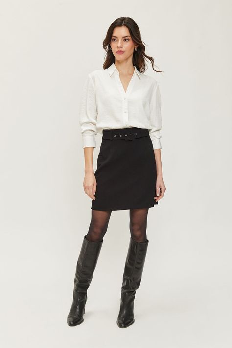 Falda Lisa Negro Ash 12007224001102-1