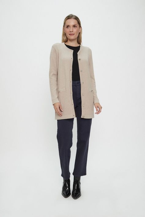Chaleco Liso Beige Ma Griffe 18002224002106-0