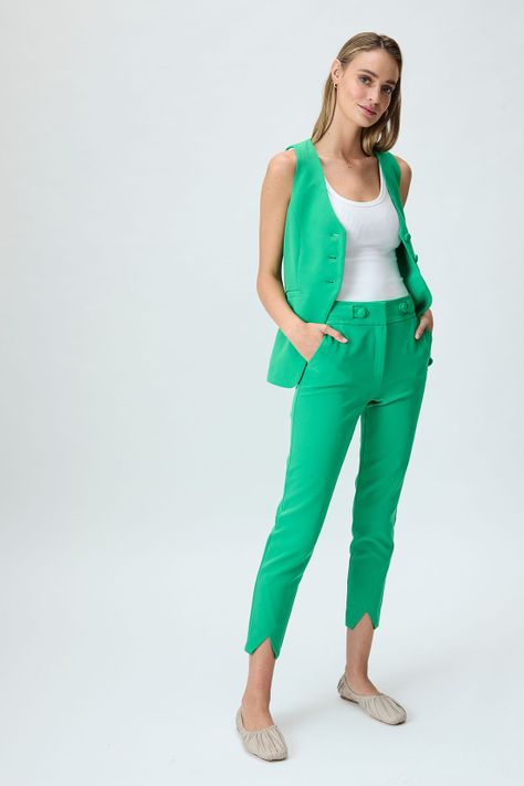 Pantalon Liso verde iO 11020125001107-1