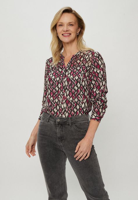 Blusa Estampada Blanco Ma Griffe 14102124058105-0
