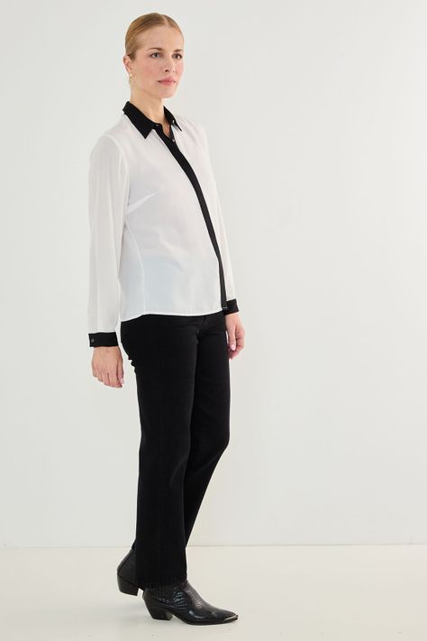 Blusa Camisera Bicolor Crudo 14002125058105-2