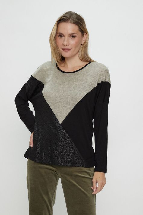 Polera Fantasia Negro Ma Griffe 14302224050102-0
