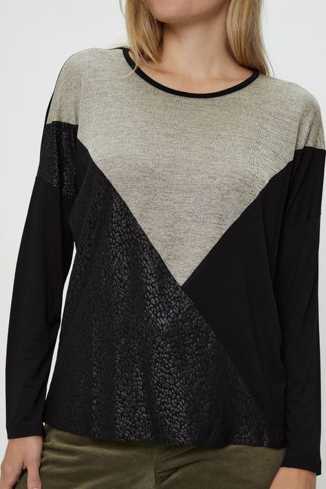 Polera Fantasia Negro Ma Griffe 14302224050102-1