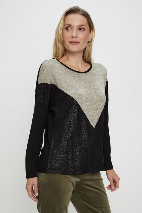 Polera Fantasia Negro Ma Griffe 14302224050102-3