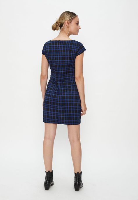 VESTIDO JUMPER CUADRILLE Negro Ash 13107124054102-4
