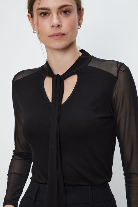 Polera Lisa Negro Ash 14207224051102-1