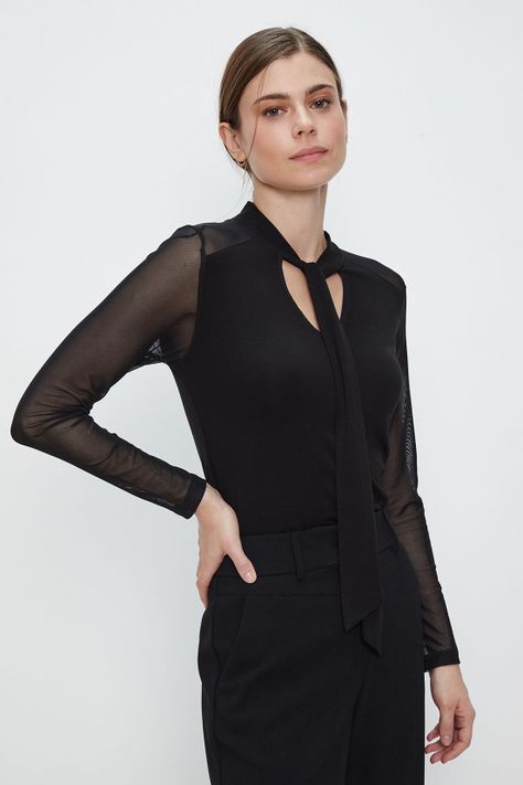 Polera Lisa Negro Ash 14207224051102-3
