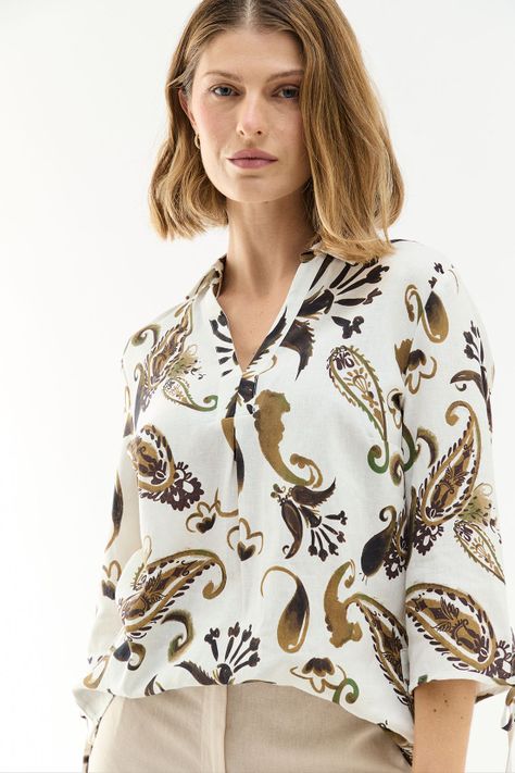 Blusa Fantasia Crudo Ma Griffe 14104224003105-0
