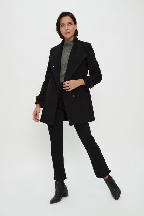 Chaqueton Liso Negro Ma Griffe 17202124055102-0