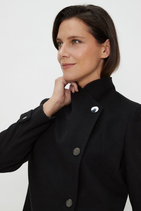 Chaqueton Liso Negro Ma Griffe 17202124055102-1