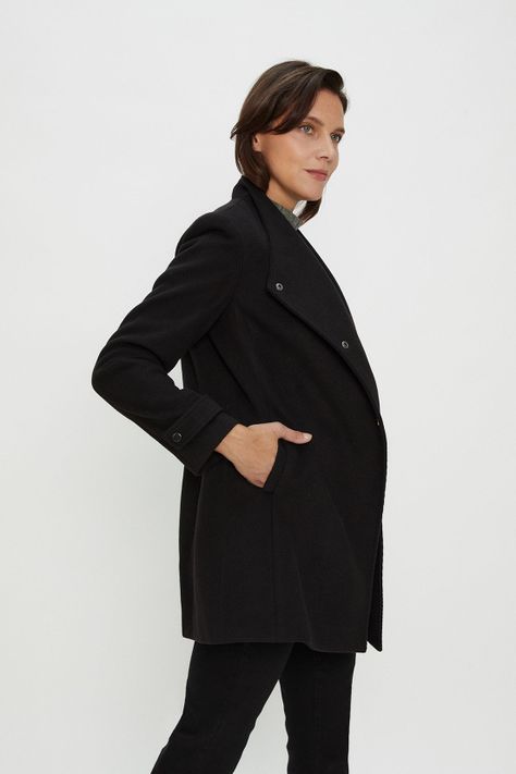 Chaqueton Liso Negro Ma Griffe 17202124055102-2