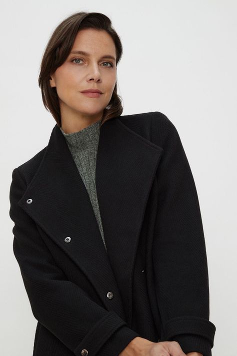 Chaqueton Liso Negro Ma Griffe 17202124055102-3