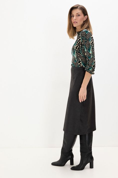 Falda De Suede Negro 12002125052102-3