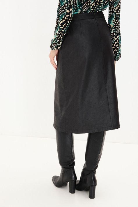 Falda De Suede Negro 12002125052102-4