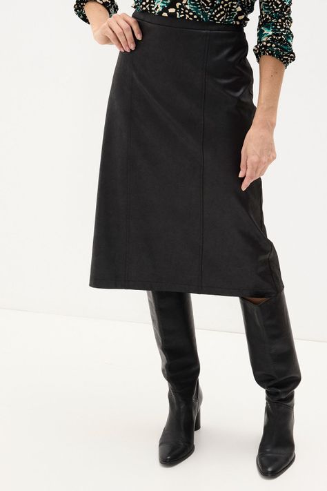 Falda De Suede Negro 12002125052102-0