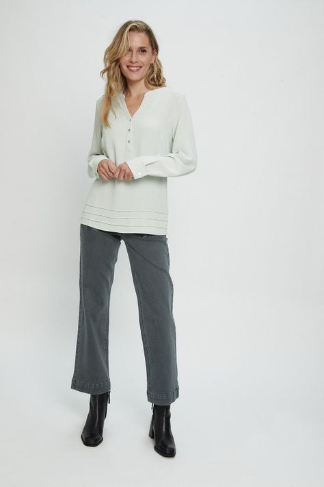 Blusa Lisa Verde Ma Griffe 14002224002117-2