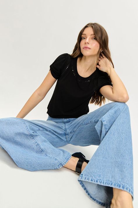 Polera Lisa Negro iO 14220224006102-4