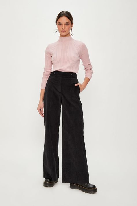 Pantalon Liso Negro iO 11020124062102-1