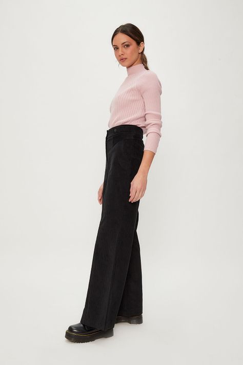 Pantalon Liso Negro iO 11020124062102-3