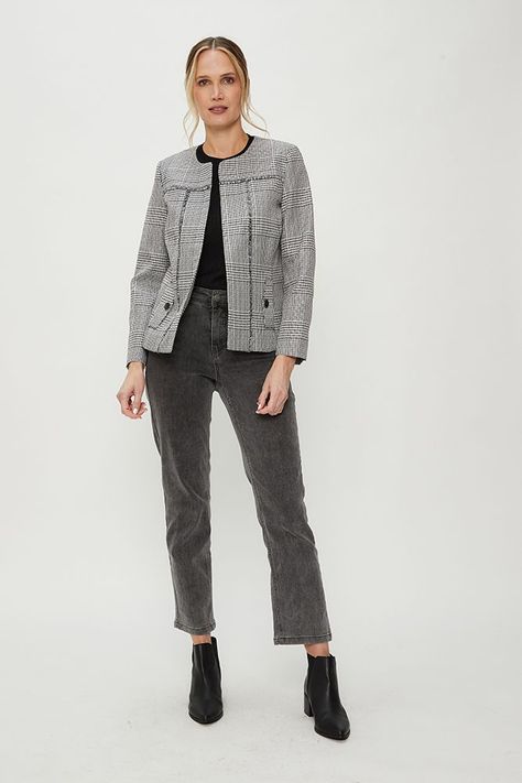 Chaqueta Chanel De Fantasia Negro Ma Griffe 17702124050102-0